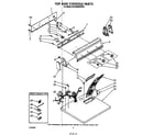 KitchenAid KGYE660WWH0 top and console diagram