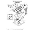Whirlpool LG9201XWW1 top and console diagram