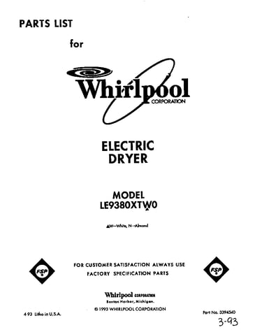 Parts diagram