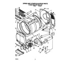 Whirlpool CSP2771AW0 upper and lower bulkhead diagram
