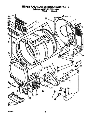 Upper and lower bulkhead