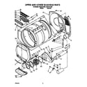 Whirlpool CSP2761AW0 upper and lower bulkhead diagram