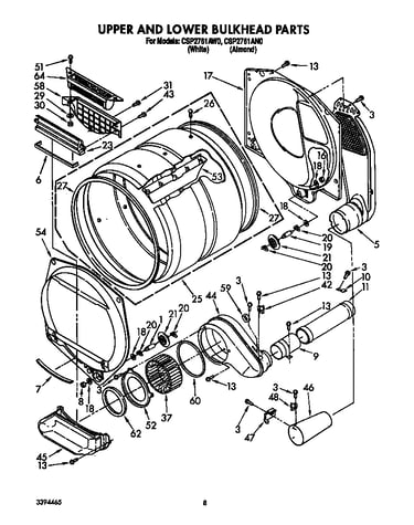 Upper and lower bulkhead