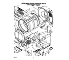 Whirlpool CSP2760AW0 upper and lower bulkhead diagram