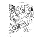 Whirlpool CS5100XSW1 upper and lower bulkhead diagram
