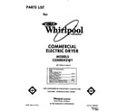 Whirlpool CS5000XSW1 front cover diagram
