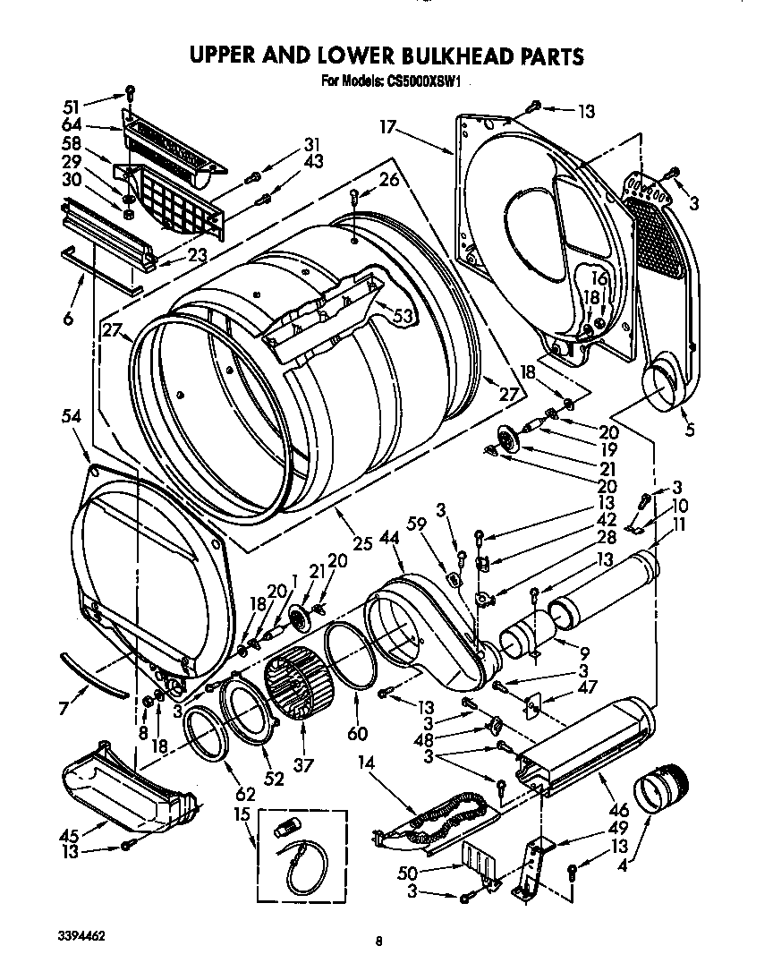 Upper and lower bulkhead