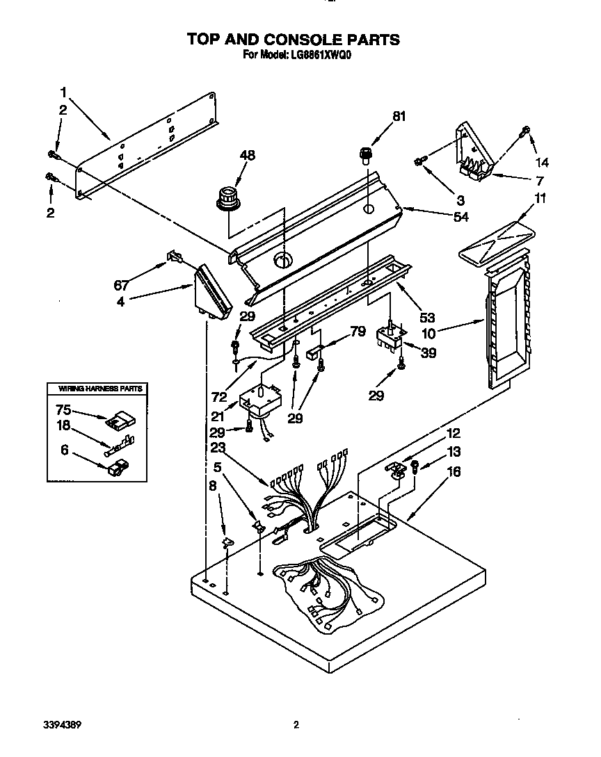Top and console