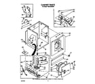 Whirlpool TGDL400WW0 cabinet diagram