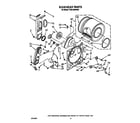 Whirlpool TGDL400WW0 bulkhead diagram