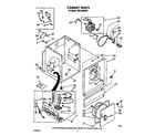 Whirlpool TGDL200WW0 cabinet diagram