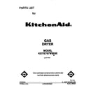 KitchenAid KGYE767WWH0 front cover diagram