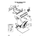 KitchenAid KGYL400WWH0 top and console diagram