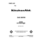 KitchenAid KGYE960WWH0 front cover diagram