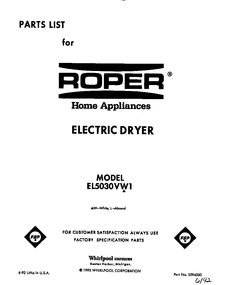 Parts diagram