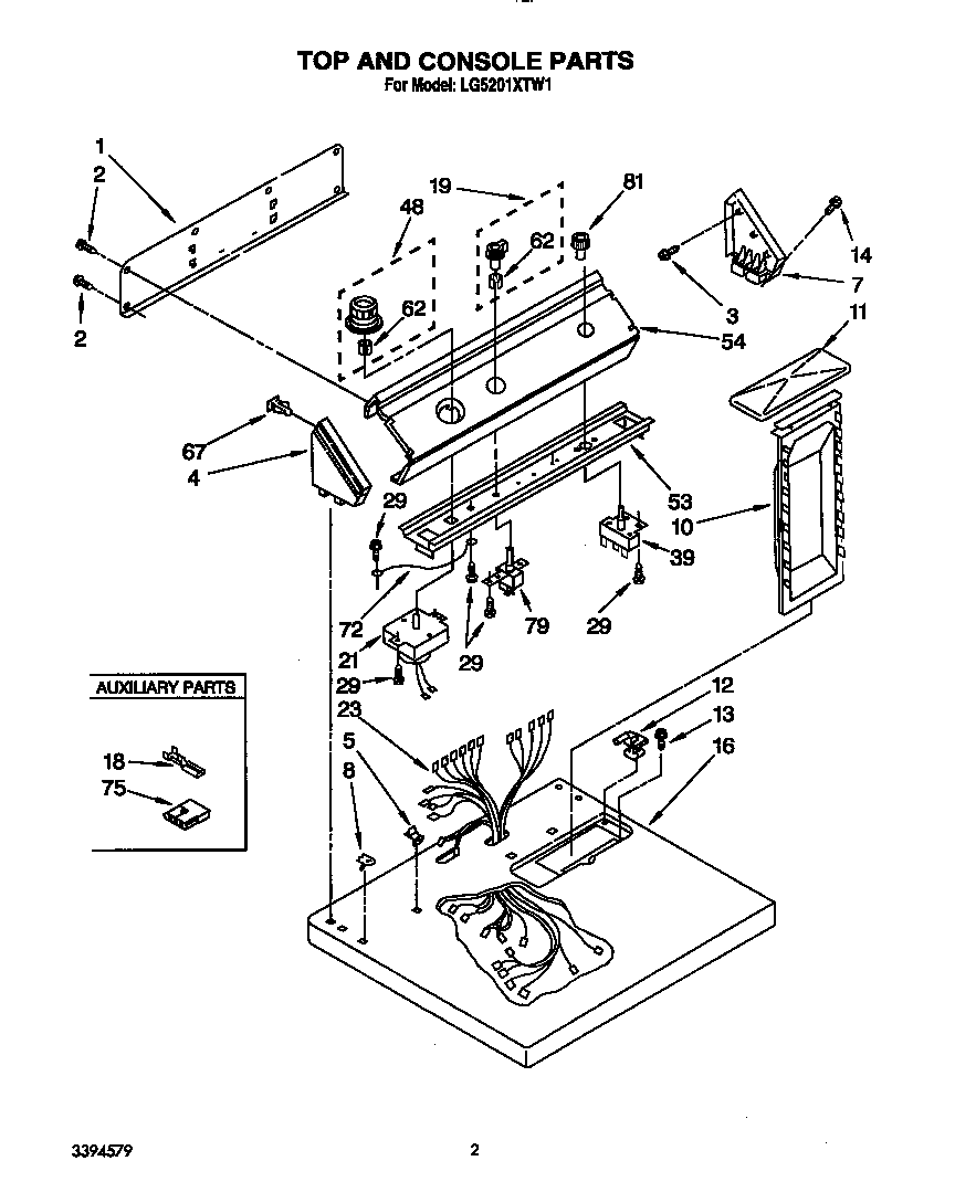 TOP AND CONSOLE