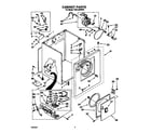 Whirlpool TGDL400WW1 cabinet diagram