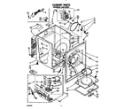 Whirlpool LG6151XSW1 cabinet diagram