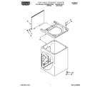Roper RAP5244AW0 top and cabinet diagram