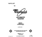 Whirlpool LCR5244AW1 front cover diagram