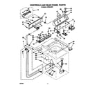 Whirlpool LCR5244AW1 controls and rear panel diagram