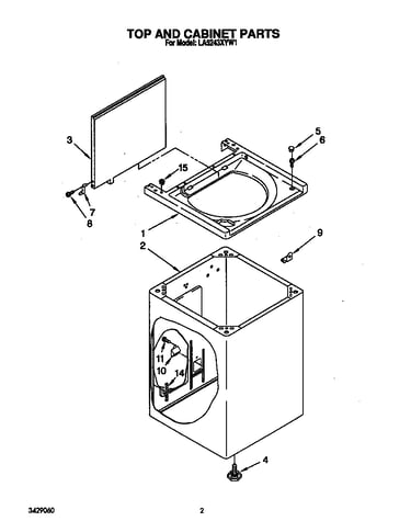 Top and cabinet