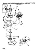Brake, clutch, gearcase, motor and pump