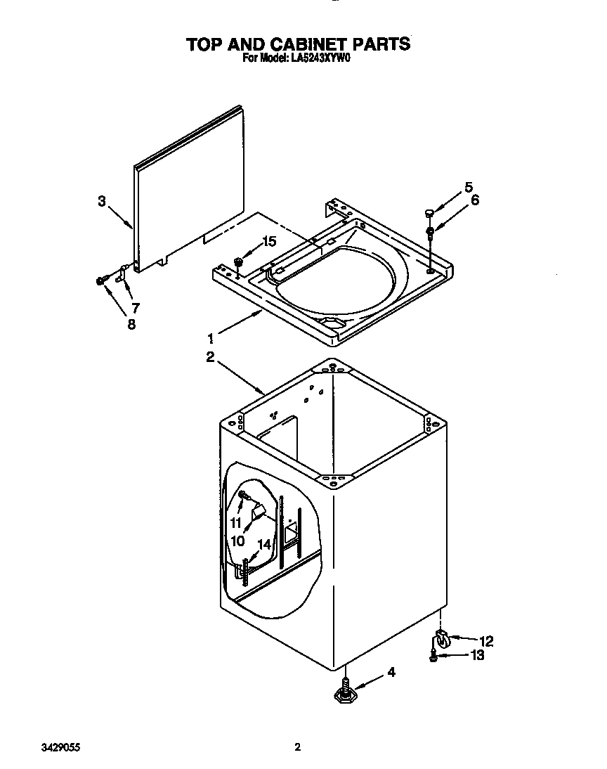 Top and cabinet