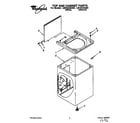 Whirlpool LMV5243AW0 top and cabinet diagram