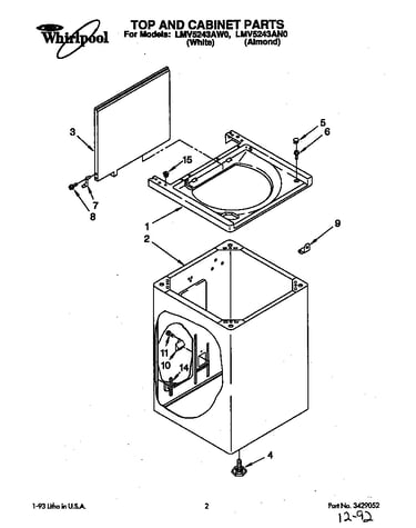 Top and cabinet