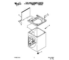 Whirlpool LMR5243AW0 top and cabinet diagram