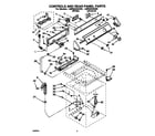 Whirlpool LMR5243AW0 controls and rear panel diagram