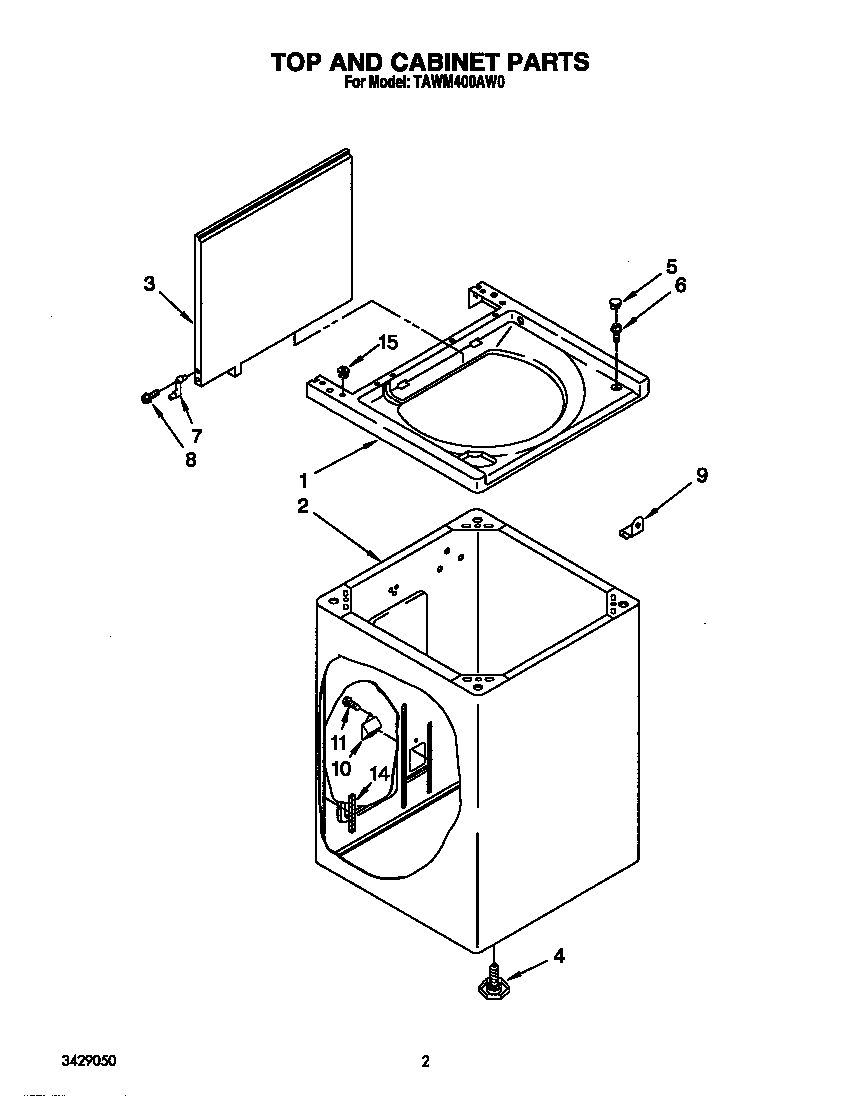 Top and cabinet