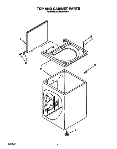 Top and cabinet