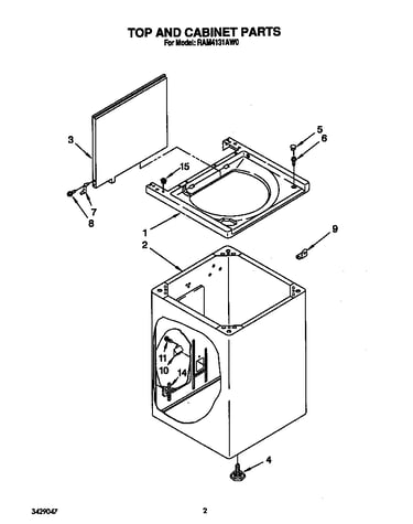 Top and cabinet