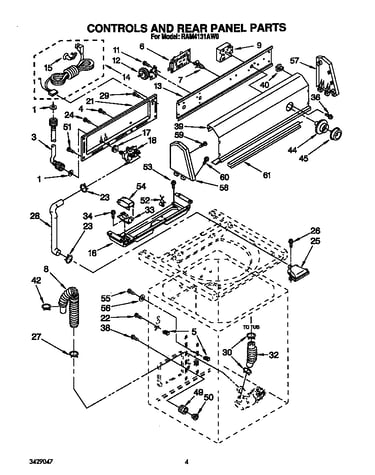 Controls and rear panel