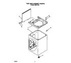 Whirlpool LMR4131AW0 top and cabinet diagram