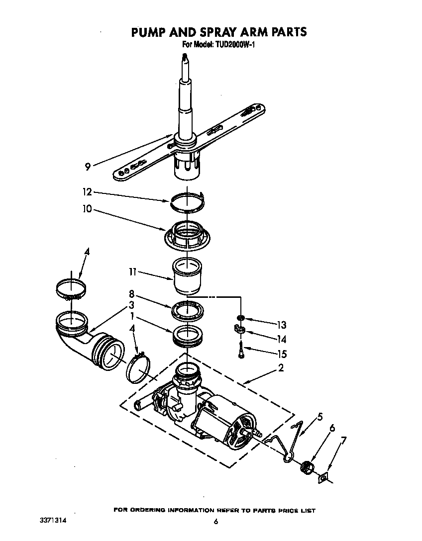 PUMP AND SPRAY ARM