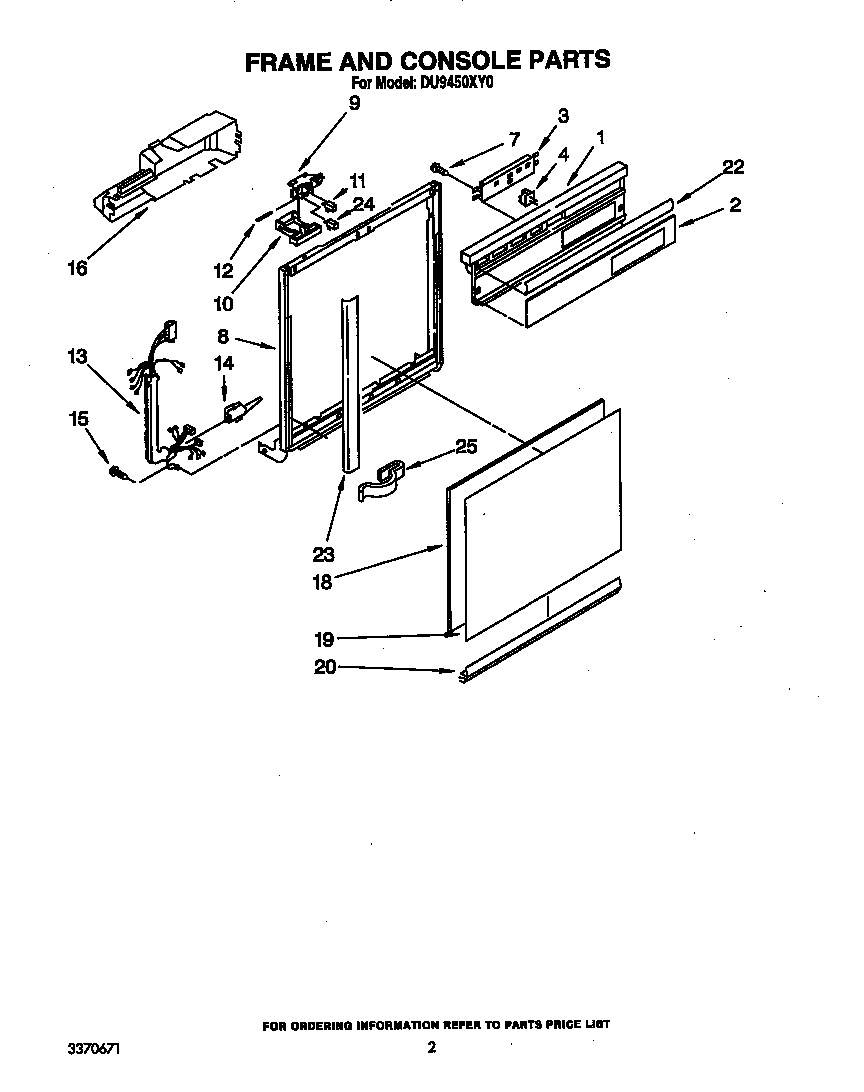 FRAME AND CONSOLE