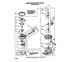 Whirlpool DU9400XY0 pump and motor diagram