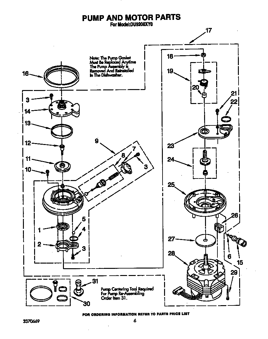 PUMP AND MOTOR