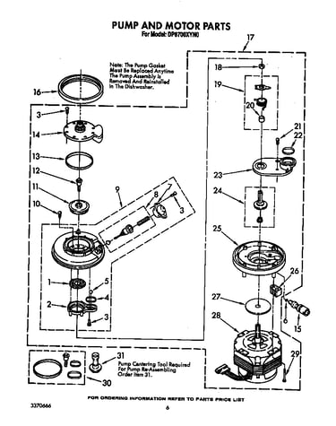 Pump and motor