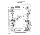 Whirlpool DU8770XY0 pump and motor diagram