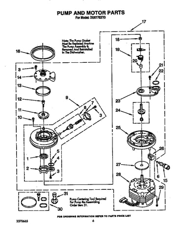 Pump and motor