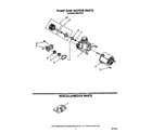 Roper WU5750Y0 pump and motor diagram