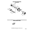 Roper WU4300Y0 pump and motor diagram