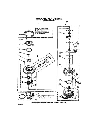 Pump and motor