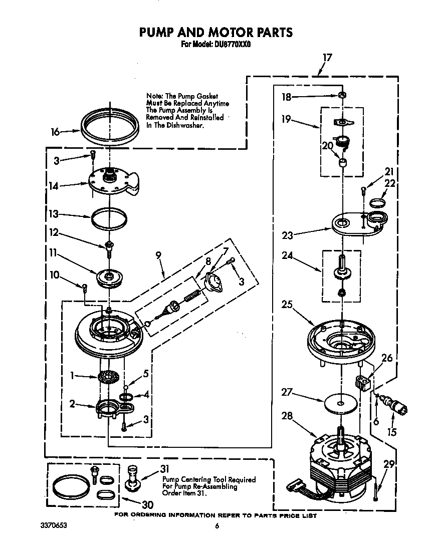 Pump and motor