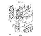 Whirlpool DU8500XT5 door diagram