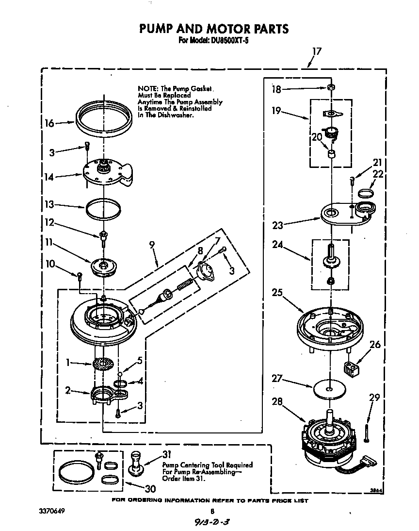 Pump and motor